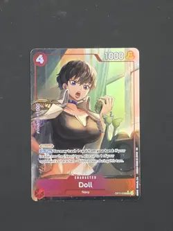 Bandai One Piece Card Game Doll OP11-008 Rare Alt Art Foil Blocker EN 1000 - Image 1