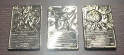 Pokemon Gold Plated Trading Cards 1999 Burger King Promotion Set of 3 - Image 2