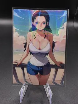 Nico Robin One Piece Holographic Anime Collectible Trading Card - Image 1