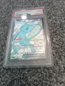Mew EX 216/091 Scarlet Violet Paldean Fates Shiny Ultra Rare Pokemon Card PSA 8 - Image 3