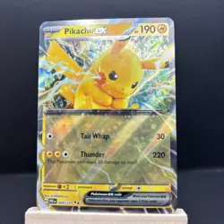 Pokemon Pikachu EX Double Rare Holo Card 028/131 Prismatic Evolutions - Image 1