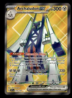 Archaludon ex 224/191 Ultra Rare Surging Sparks Pokemon Card - Image 2
