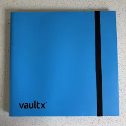 Vault X - BLUE 12 Pocket Trading Card Strap Binder - 480 Card Capacity - Image 1