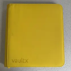 Vault X - YELLOW Premium 12 Pocket Exo-Tec Zip Binder Folder - 480 Card Capacity - Image 1