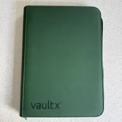 Vault X - GREEN Premium 9 Pocket Exo-Tec Zip Binder Folder - 360 Card Capacity - Image 1