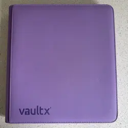 Vault X - PURPLE Premium 12 Pocket Exo-Tec Zip Binder Folder - 480 Card Capacity - Image 1