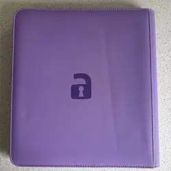 Vault X - PURPLE Premium 12 Pocket Exo-Tec Zip Binder Folder - 480 Card Capacity - Image 2