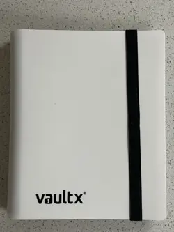Vault X - WHITE 4 Pocket Trading Card Strap Binder - 160 Card Capacity - Image 1