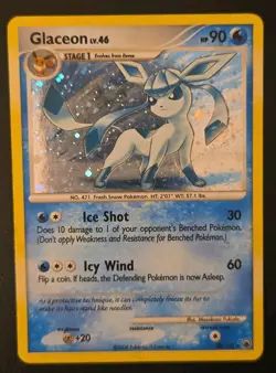 Pokemon TCG Glaceon Holo Rare Card 20/100 Majestic Dawn LP - Image 1