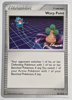 Warp Point 2008 Jason Klaczynski 88/100 World Championship Deck Pokemon Card TCG - Image 1