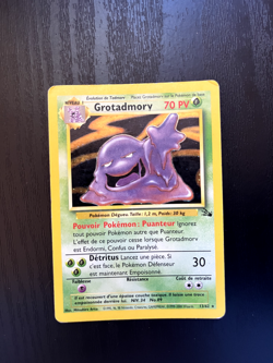 French Pokemon Muk Grotadmory 13/62 Fossil Set WOTC Holo LP Rare - Image 1
