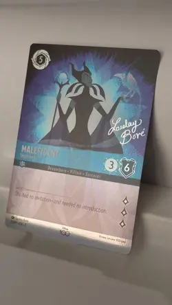 Disney Lorcana TCG Maleficent Uninvited Disney100 #22/P1 Promo NM - Image 1