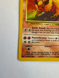 Pokemon TCG Flareon 03/64 Jungle Holo NM/Mint 1999 - Image 3