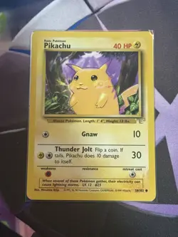 Pikachu - 58/102 - E3 Promo - Base Set - Pokemon Card - LP - Image 1