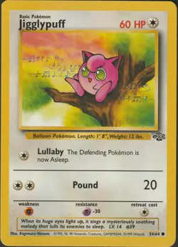 Jigglypuff 54/64 Common Jungle Pokemon Unlimited | NM - Image 1