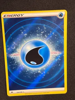 Pokemon TCG: Water Energy 154/159 Crown Zenith Full Textured Holo NEAR MINT - Image 5