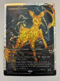 (1x) Enduring Vitality - Fracture Foil - Duskmourn: House Of Horror - NM - MTG - Image 1