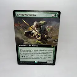 Elvish Warmaster (Extended Art) 363 Rare Kaldheim Magic: The Gathering LP - Image 1