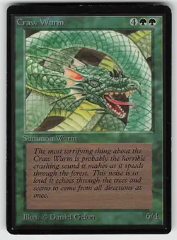 Craw Wurm Beta Edition Common MAGIC: THE GATHERING - Image 1