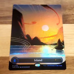 1x Island - 2146 - Kelogsloops, Foil, Secret Lair Drop Dandan, Magic MTG NM - Image 1