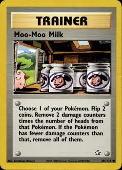 MOO-MOO MILK 101/111 COMMON NEO GENESIS POKEMON UNLIMITED LP - Image 1