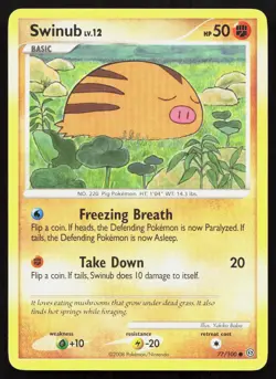 SWINUB 77/100 COMMON STORMFRONT POKEMON MP - Image 1