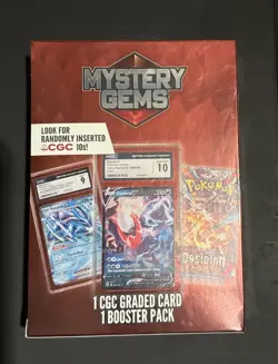 Pokemon TCG: Mystery Gems 2025 - 1 Graded Card, 1 Booster Pack - RANDOM PSA 10’s - Image 1