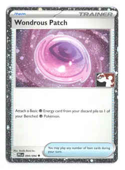 Pokemon Wondrous Patch Phantasmal Flames 094/094 Prize Pack Series 9 Holo - Image 1