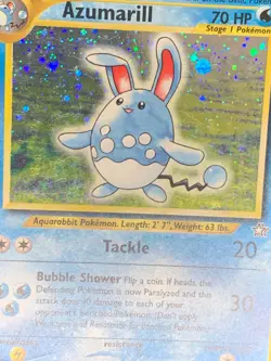 Azumarill 2/111 Holo - Neo Genesis Pokemon Card - LP - Image 3