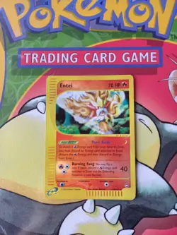 Entei 10/147 Reverse Holo Rare Aquapolis Pokemon Card - Image 1
