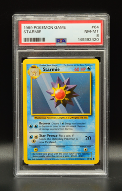 Starmie 1999 Pokemon Unlimited Base Set #64 WOTC PSA 8 Newly Graded - Image 1