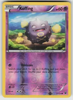 Koffing 27/124 Common Fates Collide Pokemon Reverse Holo Near Mint - Image 1
