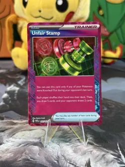 [NM] Pokemon TCG Unfair Stamp Twilight Masquerade Ace Spec Card 165/167 - Image 1