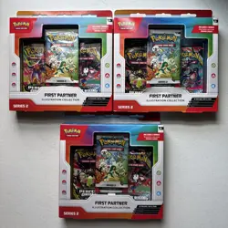 3x First Partner Illustration Collection Series 2 Boxes: Pokemon - New & Sealed - Image 1