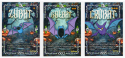 Zubat #001, Golbat #002 & Crobat #008 - 2025 Peru Pokemon Halloween Holo NM - Image 1