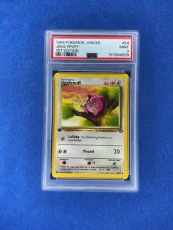 1999 Pokemon Jungle 1st Edition #54 Jigglypuff PSA 9 Newly Graded - Image 1