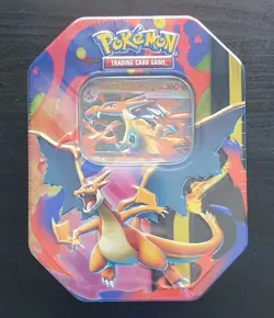 Pokemon TCG MEGA CHARIZARD Y Ex Tin. New Sealed. - Image 1