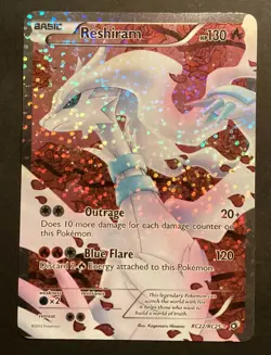 Pokemon Reshiram RC22/RC25 Legendary Treasures: Radiant Collection Holo MP - Image 1