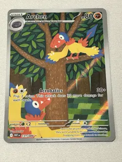 Pokemon TCG Archen Illustration White Flare Card 131/086 - Image 1