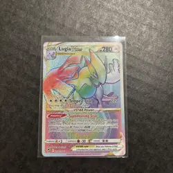 Lugia VSTAR 2022 Pokemon Silver Tempest 202/195 Secret Rainbow Rare - NM - Image 1