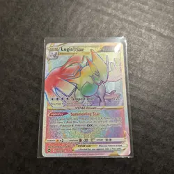 Lugia VSTAR 2022 Pokemon Silver Tempest 202/195 Secret Rainbow Rare - NM - Image 3