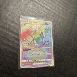 Lugia VSTAR 2022 Pokemon Silver Tempest 202/195 Secret Rainbow Rare - NM - Image 4
