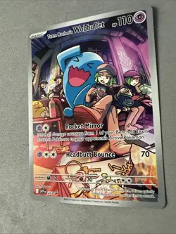 Pokemon TCG * Destined Rivals Team Rockets Wobbufffet 203 Promo * NM FRESH PK - Image 2