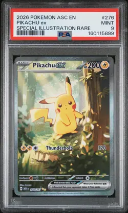 PIKACHU EX Ascended Heroes Special Illustration Rare #276 PSA 9 Pokemon - Image 1