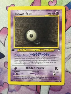 Unown [Q] - 59/105 - Uncommon - 1st Edition HP, English Pokemon Neo Destiny - Image 1