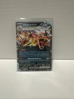 Charizard ex 125/197 Pokemon Card Double Rare Holo Obsidian Flames NM - Image 1