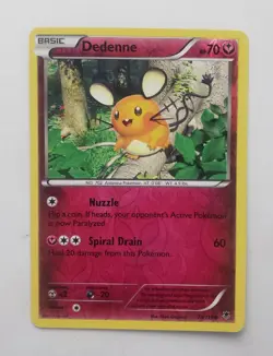Pokemon Dedenne Reverse Holo 2014 Phantom Forces 70/119 LP - Image 1