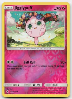 Jigglypuff 134/214 LP - Unbroken Bonds - Reverse Holo Common - Pokemon TCG - Image 1