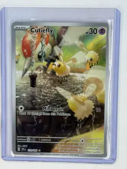 Pokemon TCG Cutiefly 172/162 SV05 Temporal Forces Illustration Rare IR Holo NM - Image 1