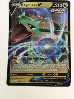 x1 Rayquaza V - 100/159 - Ultra Rare Pokemon Crown Zenith M/NM - Image 2